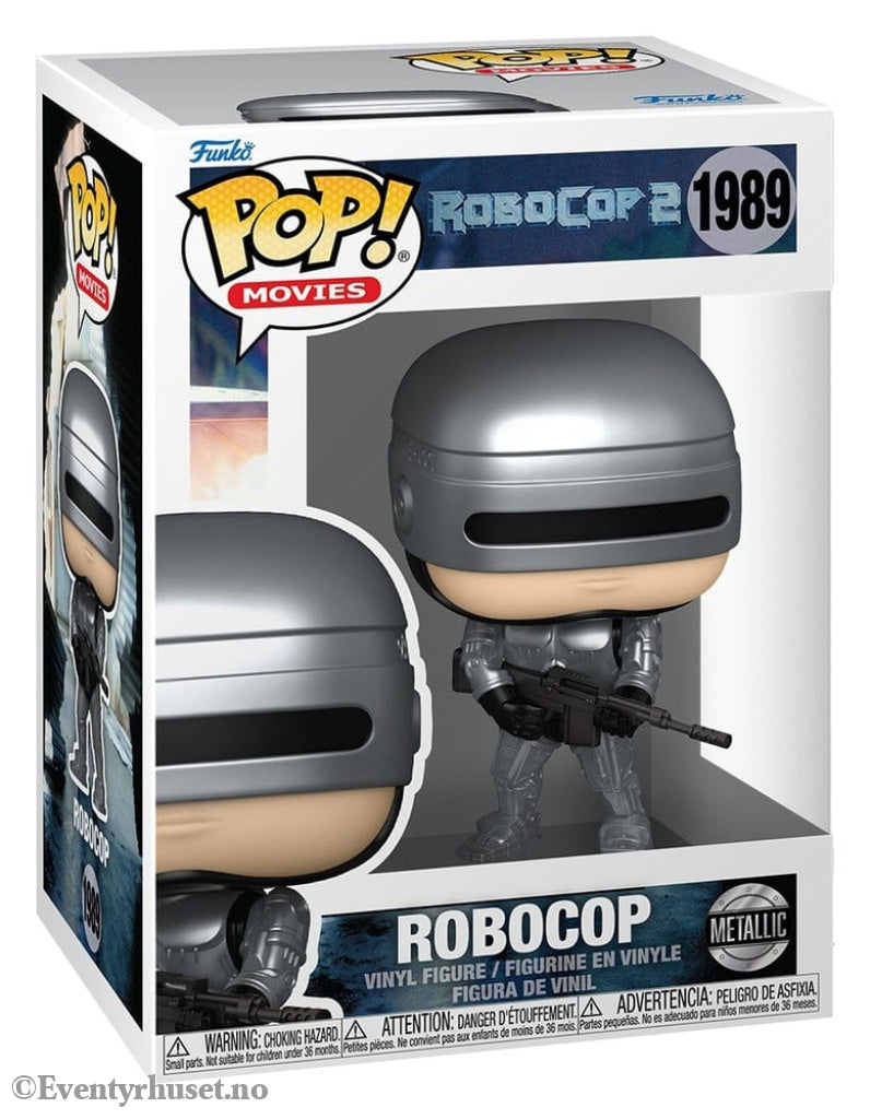 Robocop POP! Movies Vinyl Figures Robocop (Metallic) with Chase 9 cm Assortment (6) Collectibles