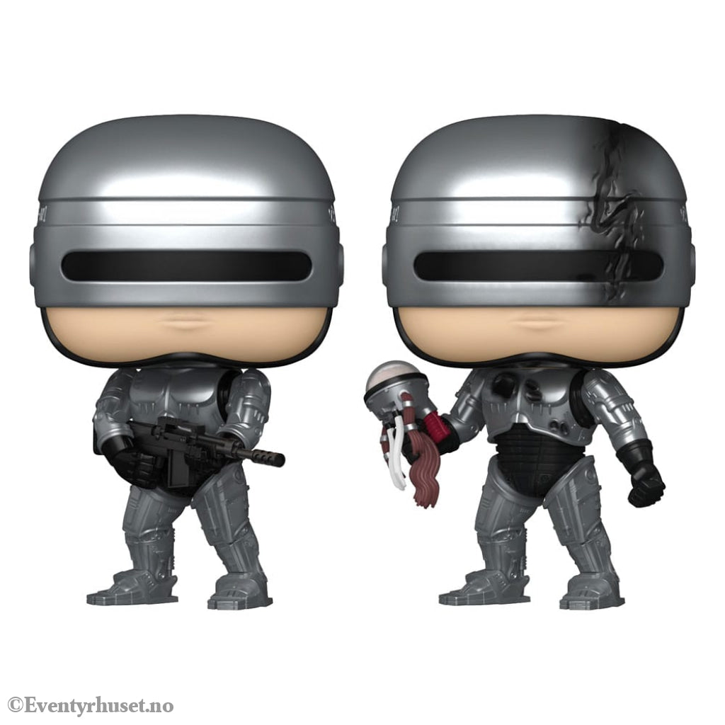 Robocop POP! Movies Vinyl Figures Robocop (Metallic) with Chase 9 cm Assortment (6) Collectibles