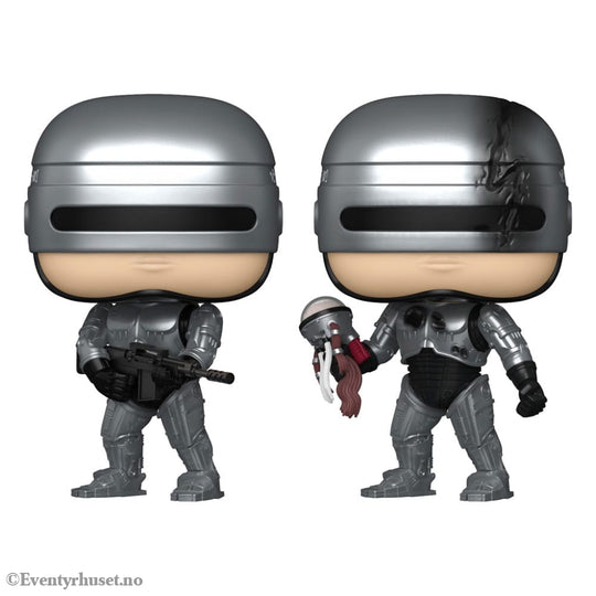 Robocop POP! Movies Vinyl Figures Robocop (Metallic) with Chase 9 cm Assortment (6) Collectibles