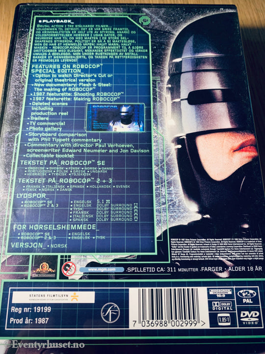 Robocop Triology. 1987. Dvd Samleboks.