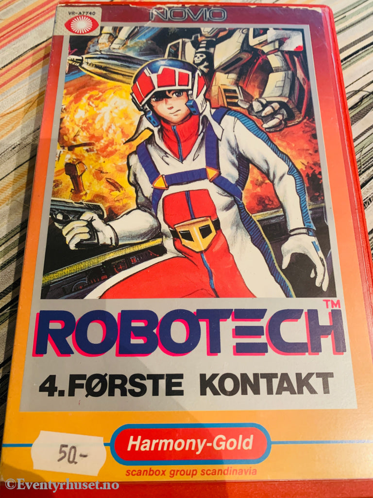 Robotech 4. Første kontakt. 1985. VHS Big Box. VHS Big Box
