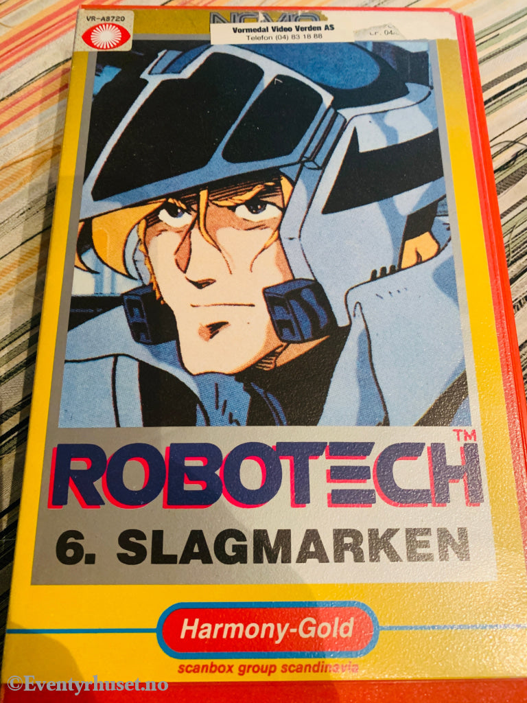 Robotech 6. Slagmarken. 1985. VHS Big Box. VHS Big Box