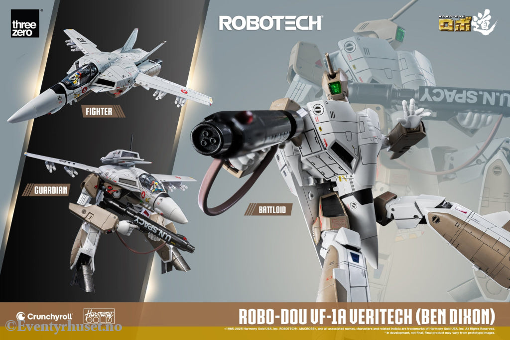 Robotech Action Figure ROBO-DOU VF-1A Veritech (Ben Dixon) 20 cm. Mint In Sealed Box (MISB)! Actionfigur