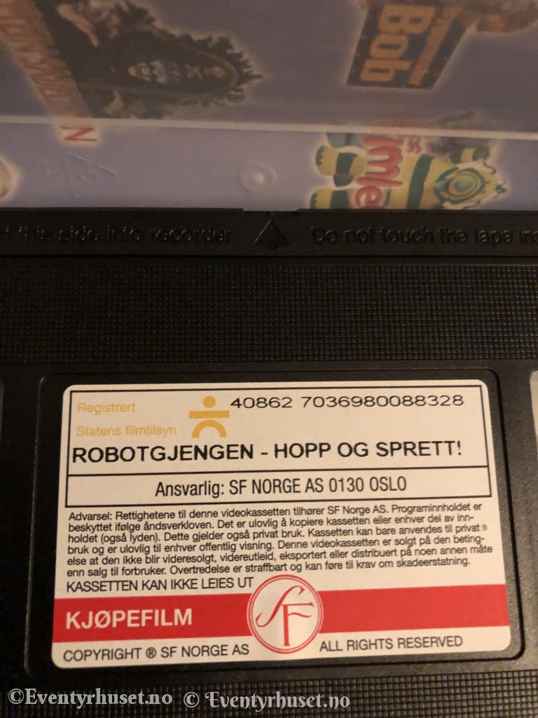 Robotgjengen - Hopp Og Sprett! 2003. Vhs. Vhs