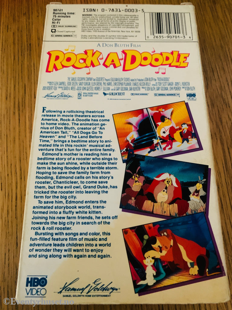 Rock-A-Doodle (1991) VHS.