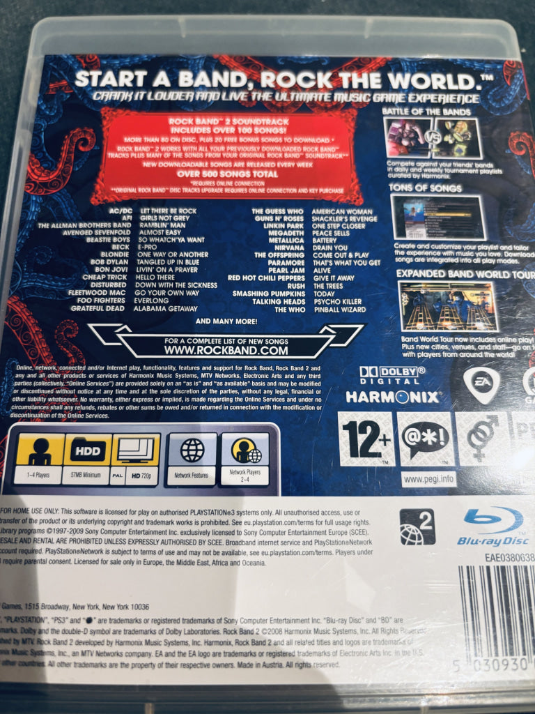 Rock Band 2. PS3.