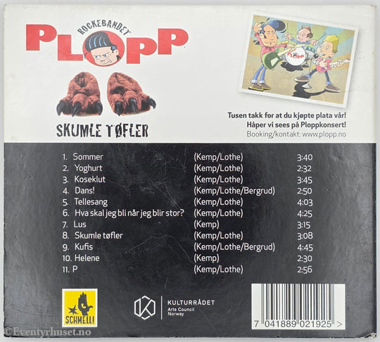 Rockebandet Plopp. 2004. Skumle tøfler. CD.