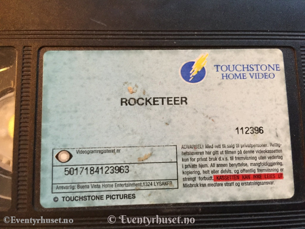 Rocketeer. 1991. Vhs. Vhs