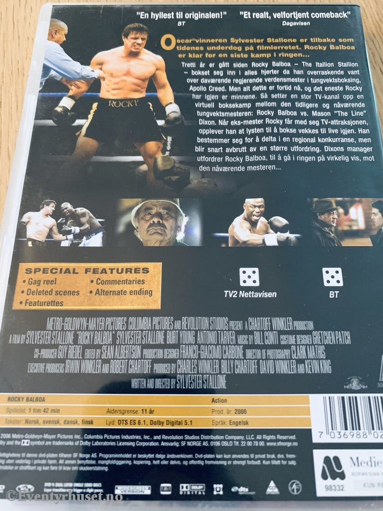 Rocky Balboa. 2006. Dvd. Dvd