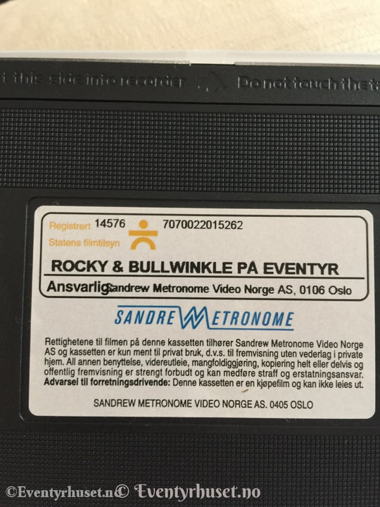 Rocky & Bullwinkle På Eventyr. 2000. Vhs. Vhs
