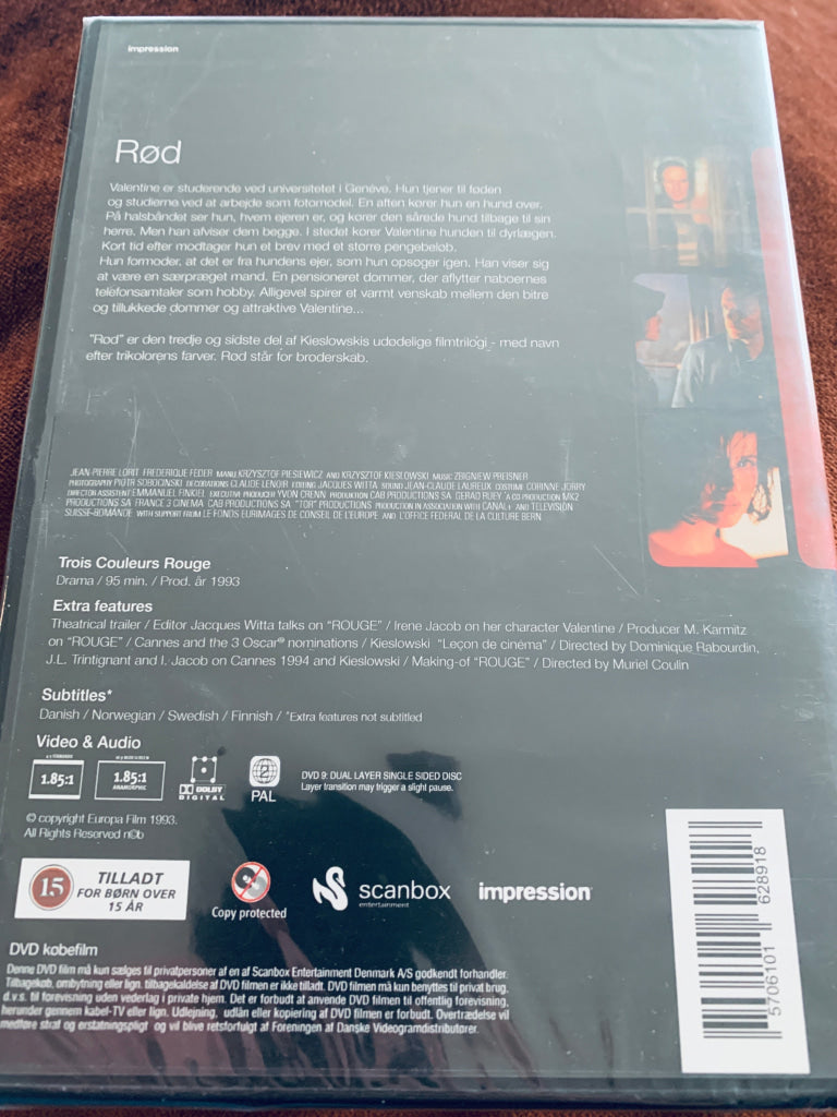 Rød. DVD. Ny i plast!