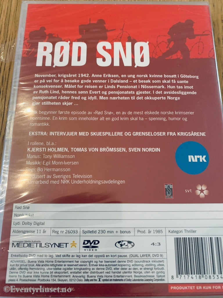 Rød Snø (Nrk). 1985. Dvd. Ny I Plast! Dvd