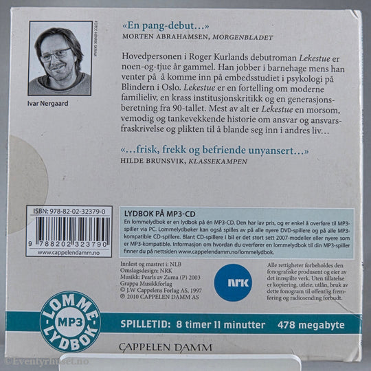 Roger Kurland 1998 Lekestue. Lydbok på CD.