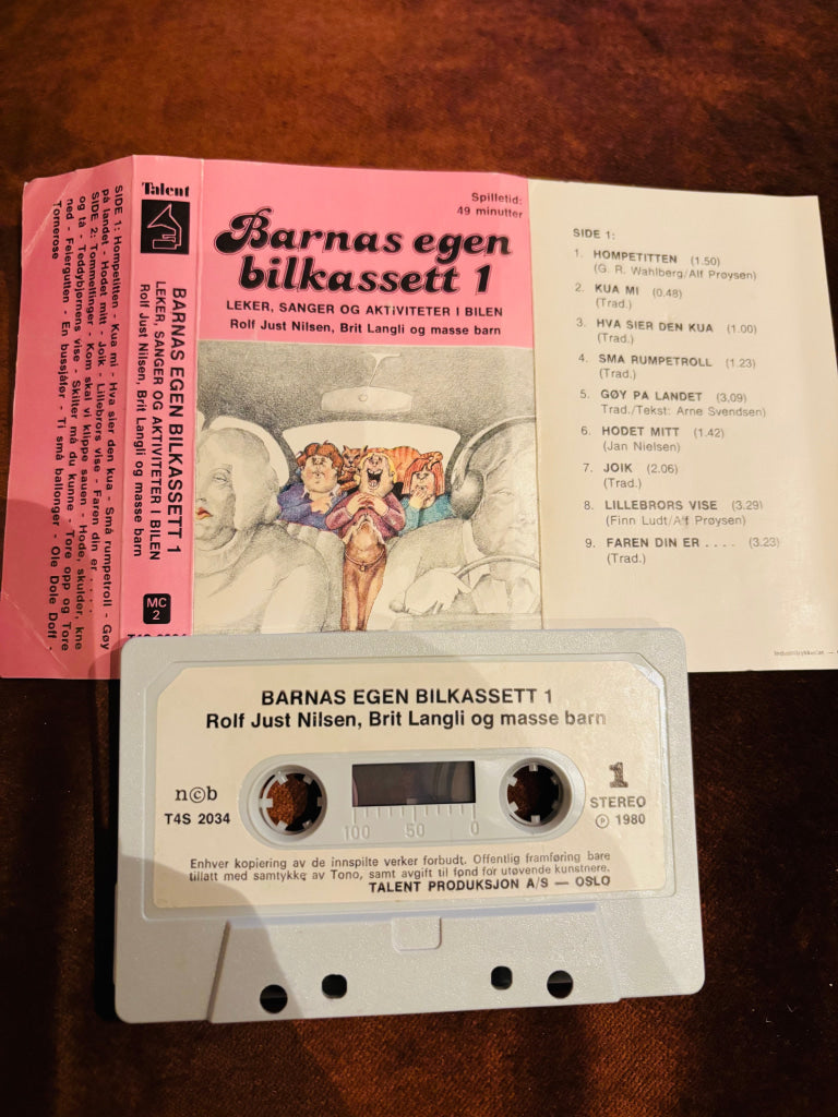 Rolf Just Nilsen, Brit Langli – Barnas egen bilkassett 1. Kassett.