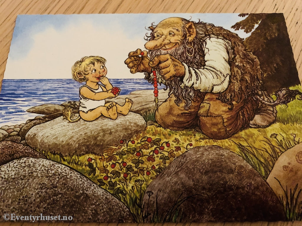 Rolf Lindberg. 02. Jordbær På Strå. Postkort (Ubrukt).