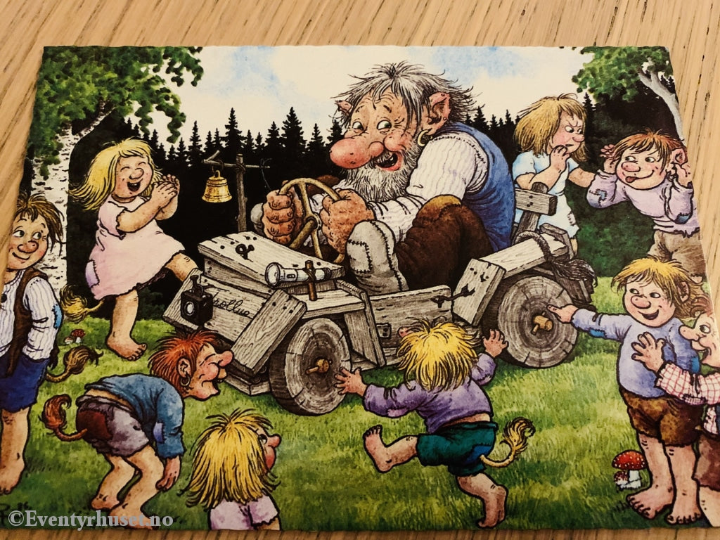 Rolf Lindberg. 33. Trollbil. Postkort (Ubrukt).