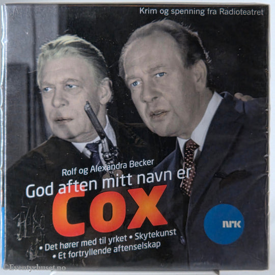 Rolf og Alexandra Becker (1952). God aften, mitt navn er Cox. Lydbok på CD. Ny i plast! Manga Entertainment