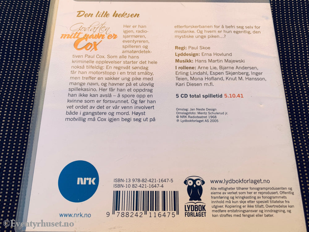 Rolf og Alexandra Becker – God aften, mitt navn er Cox: Den lille heksen. Lydbok på CD.