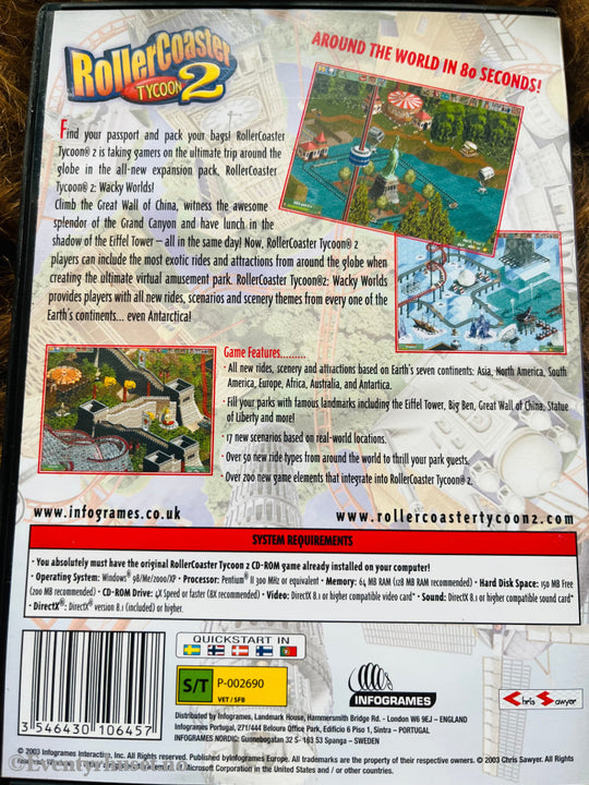 Rollercoaster Tycoon 2 Wacky Worlds. Pc Spill. Spill