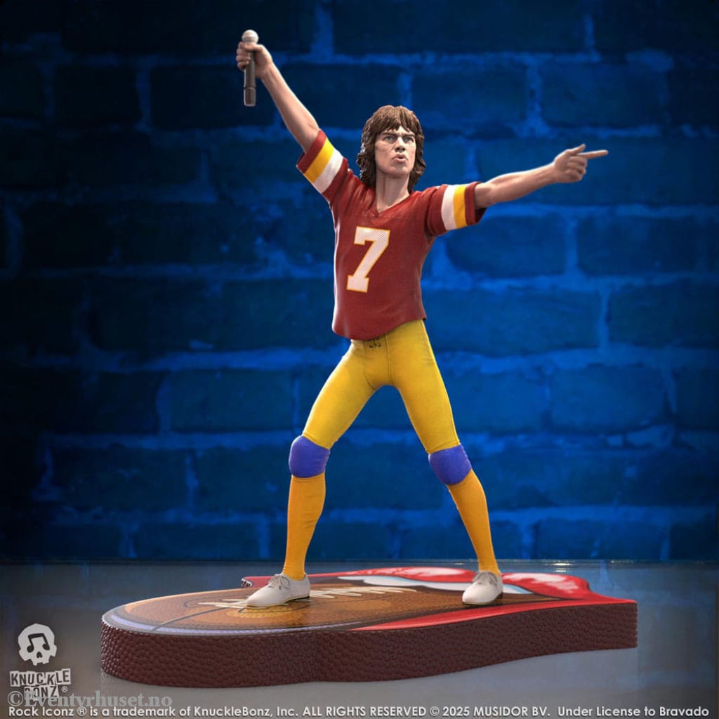 Rolling Stones Rock Iconz Statue Mick Jagger US Tour 1981 (Burgundy Jersey) 22 cm Collectibles