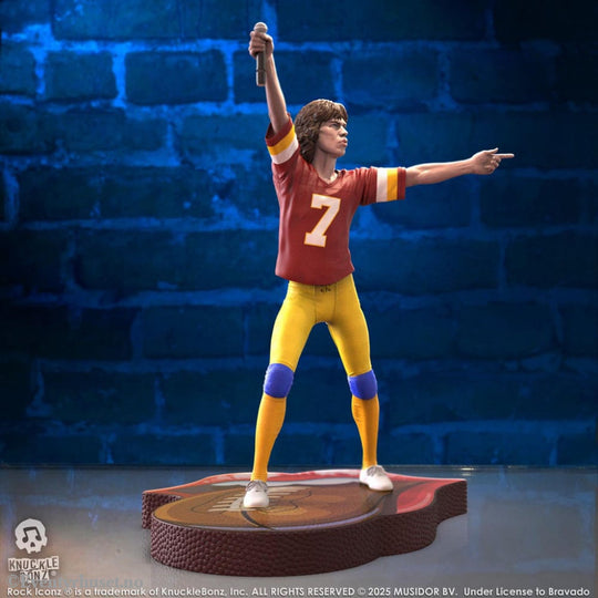 Rolling Stones Rock Iconz Statue Mick Jagger US Tour 1981 (Burgundy Jersey) 22 cm Collectibles