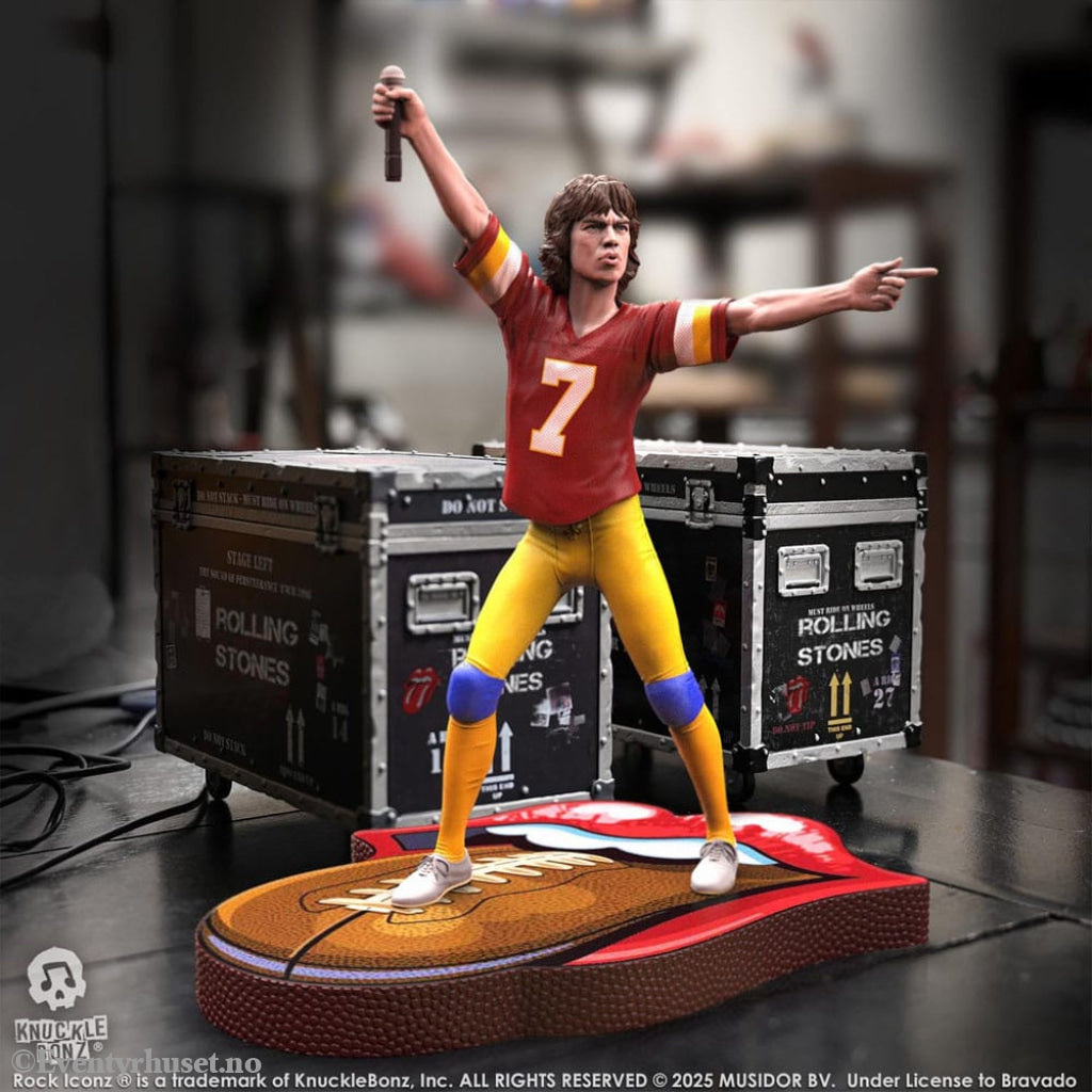 Rolling Stones Rock Iconz Statue Mick Jagger US Tour 1981 (Burgundy Jersey) 22 cm Collectibles