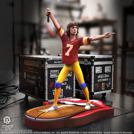Rolling Stones Rock Iconz Statue Mick Jagger US Tour 1981 (Burgundy Jersey) 22 cm Collectibles