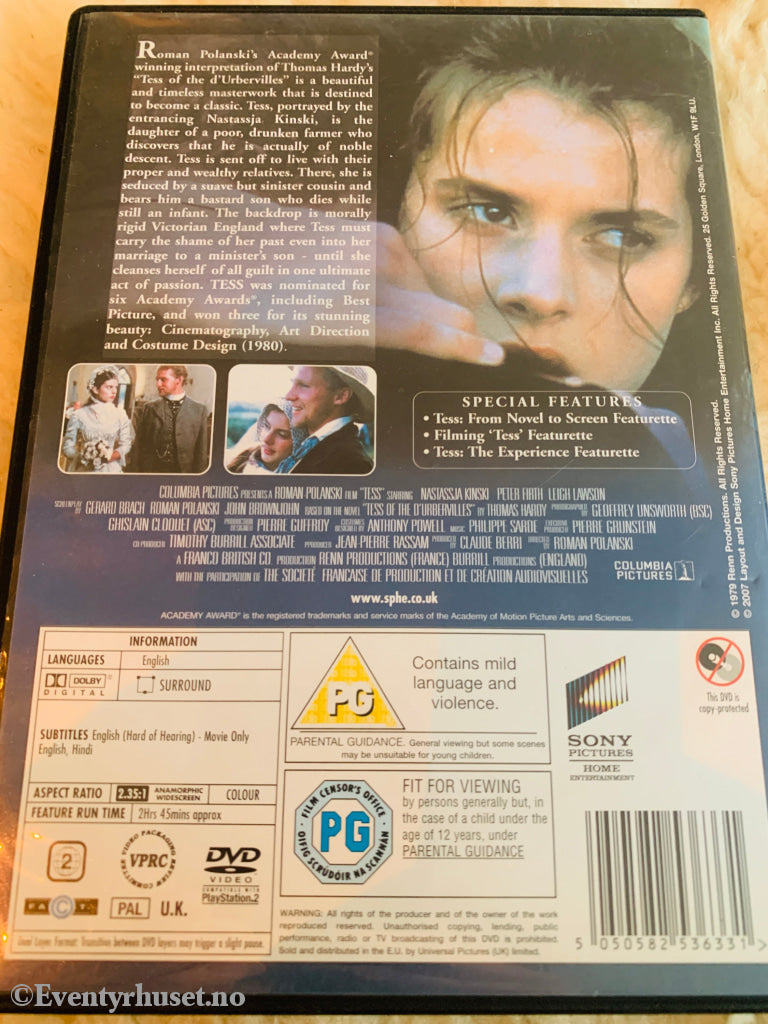 Roman Polanski's Tess. DVD.