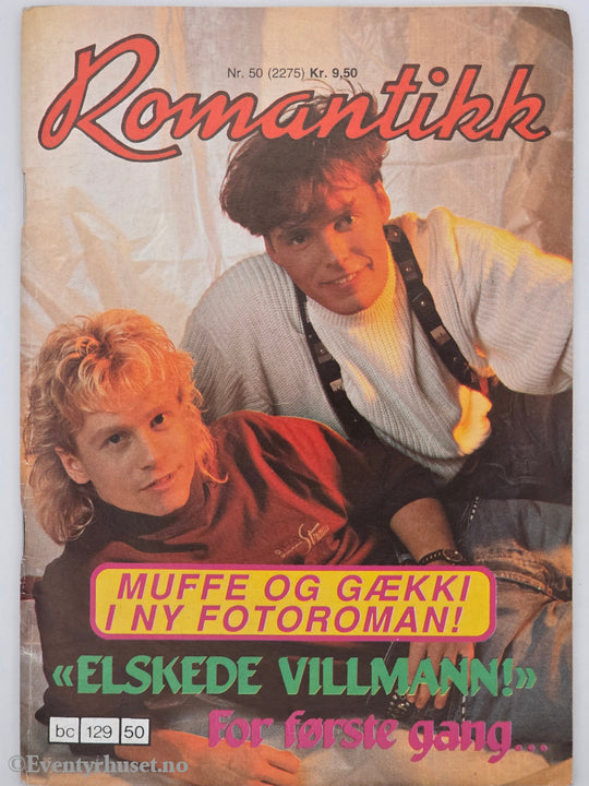 Romantikk. Nr. 50 1988. Muffe og Gækki i ny fotoroman. Hefte.