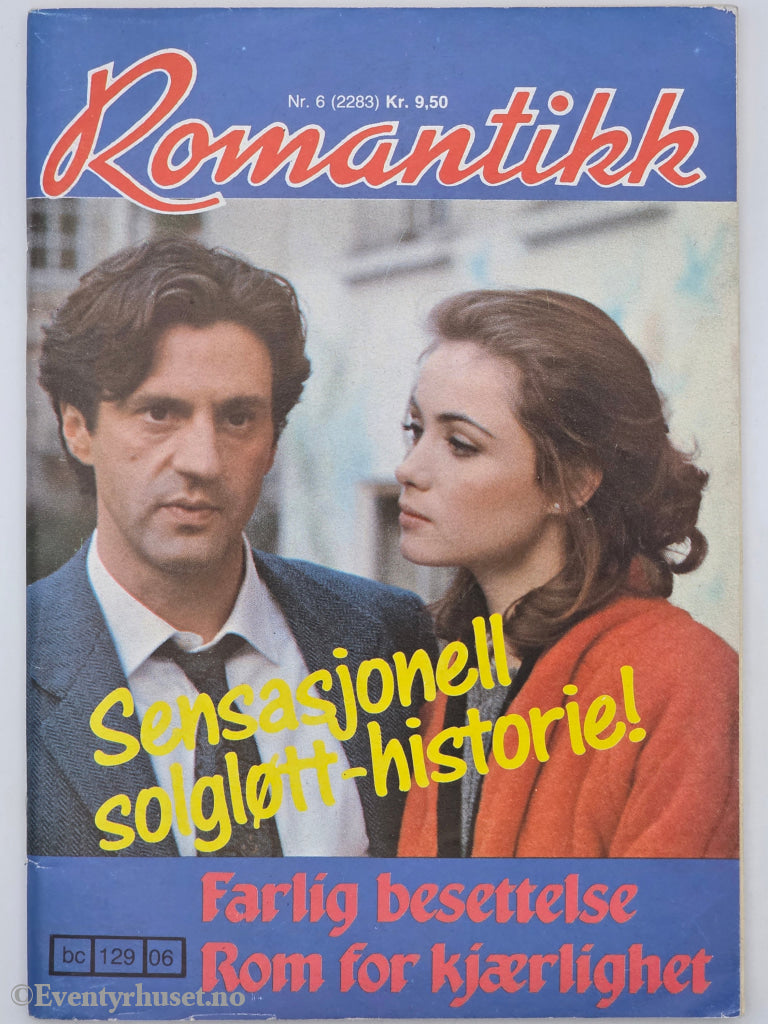 Romantikk. Nr. 6 - 1988. Farlig besettelse. Hefte.