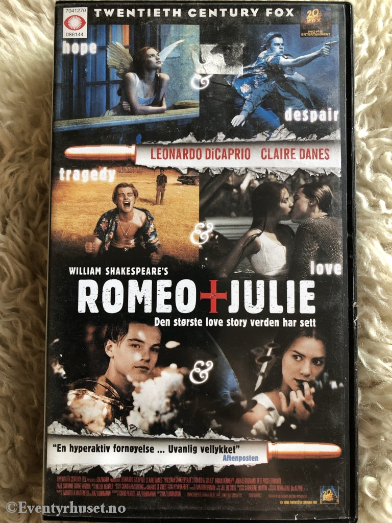 Romeo + Julie. 1996. Vhs. Ny I Plast! Vhs