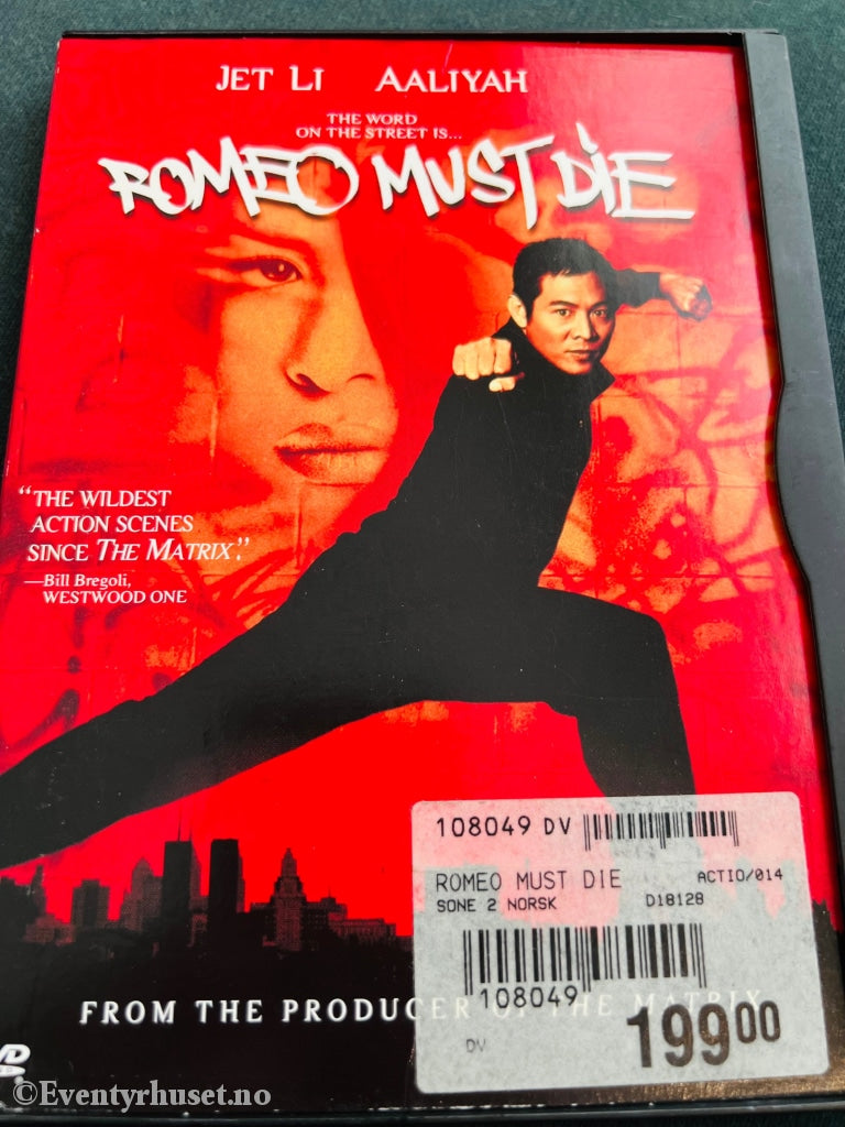 Romeo Must Die. Dvd Snapcase.