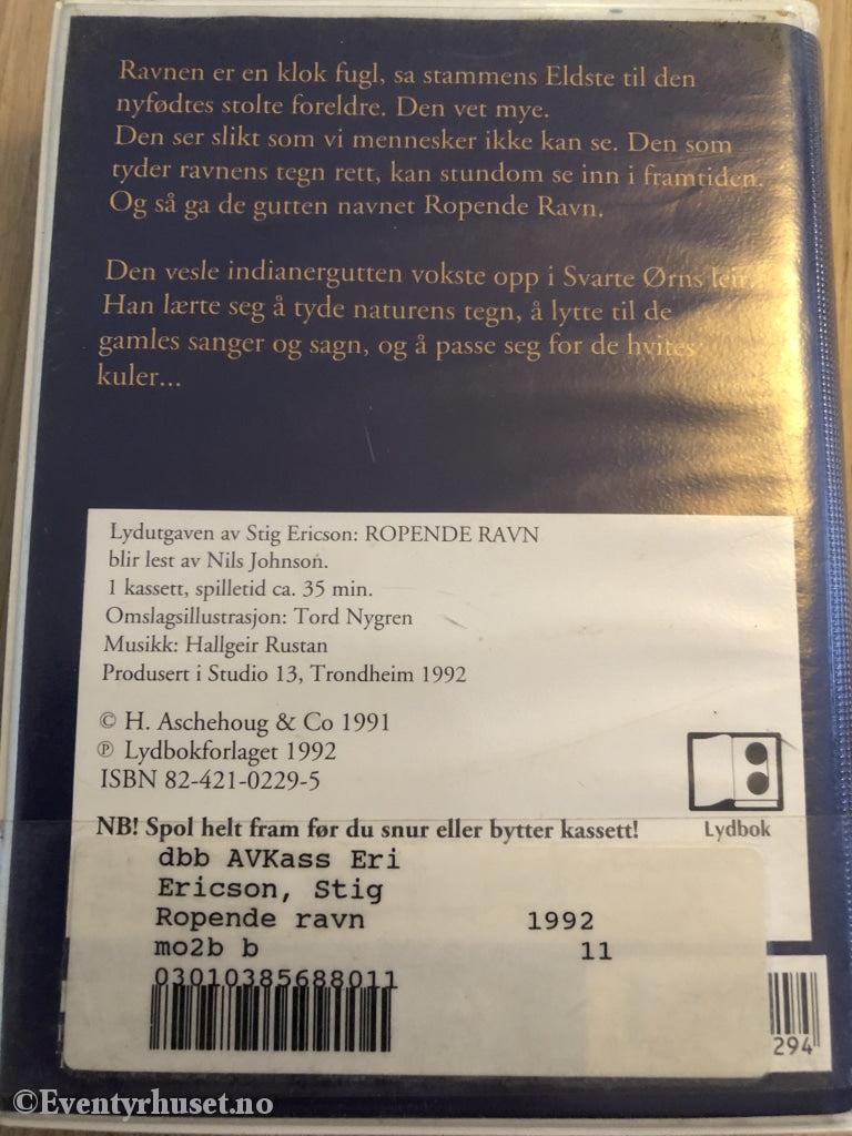 Ropende Ravn. 1992. Kassettbok. Kassettbok