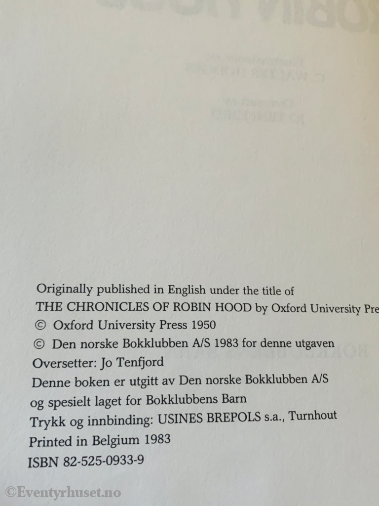 Rosemary Sutcliff. 1950/83. Robin Hood. Fortelling