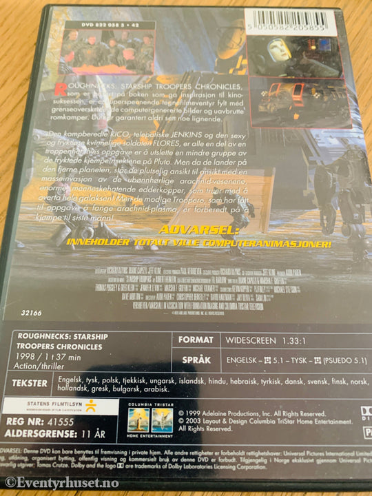 Roughnecks: Starship Troopers Chronicles – Kampen om Pluto (1999). DVD. Walt Disney Home Video