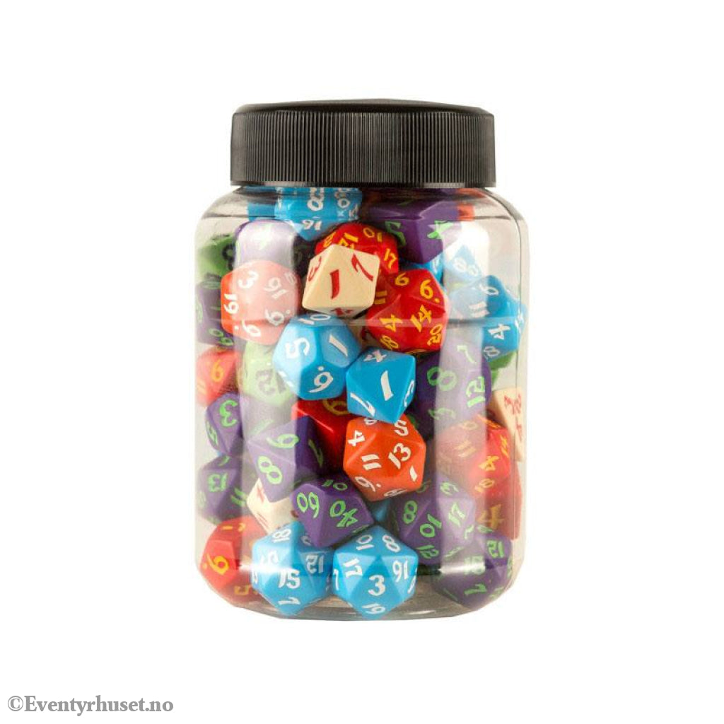 Round Jar of Classic RPG Dice (80) Games