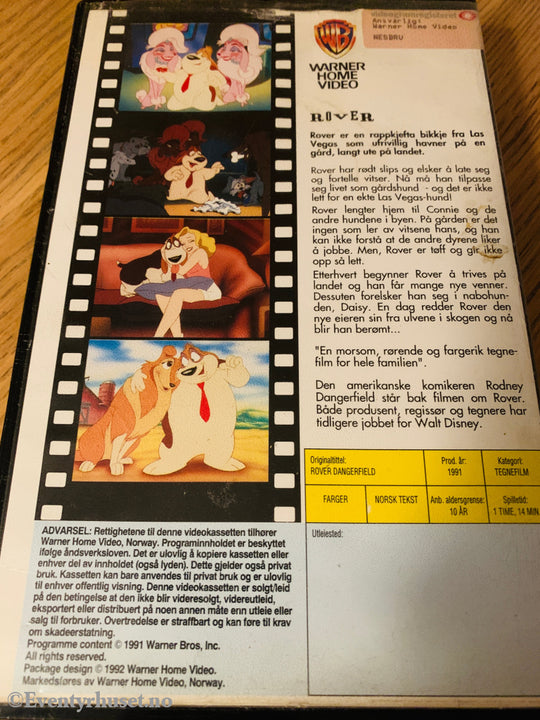 Rover - En kul bikkje med sjarm. 1991. VHS Big Box. VHS Big Box