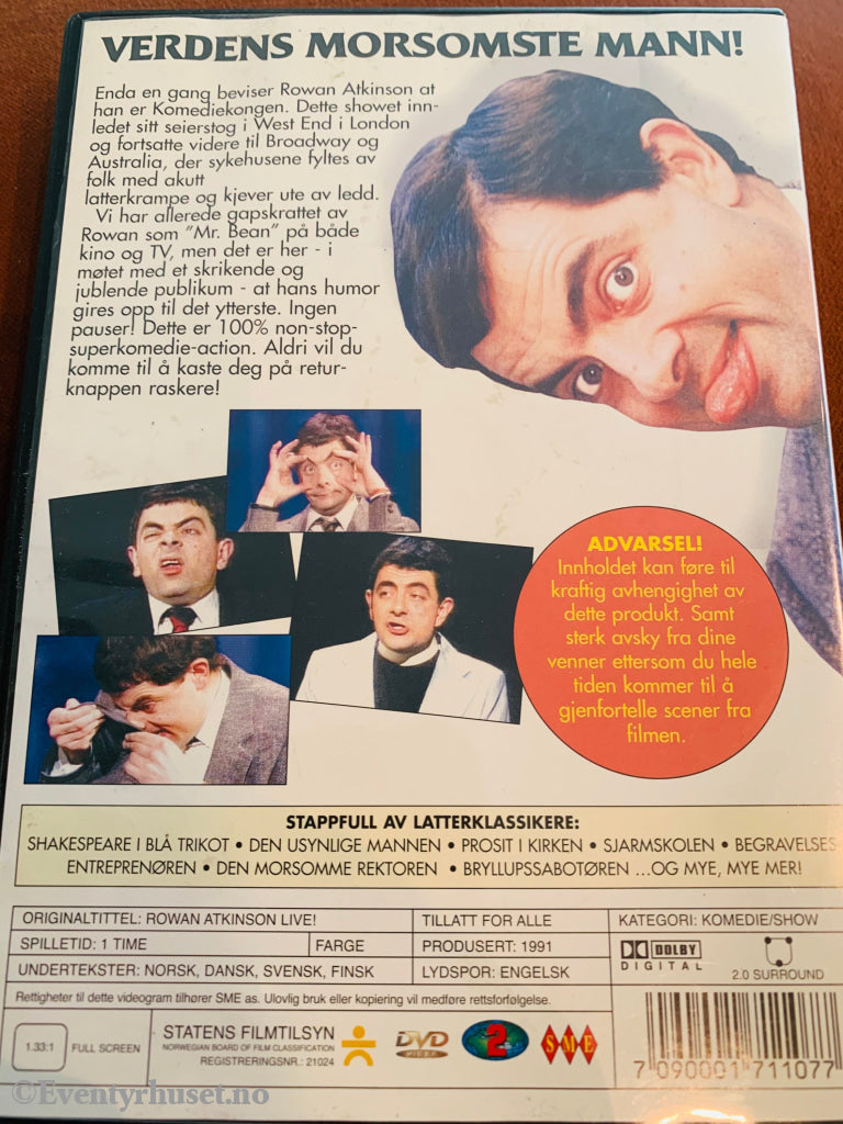 Rowan ’Mr. Bean’ Atkinson. 1991. Dvd. Dvd