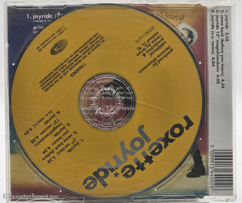 Roxette / 1991 / Joyride / CD singel