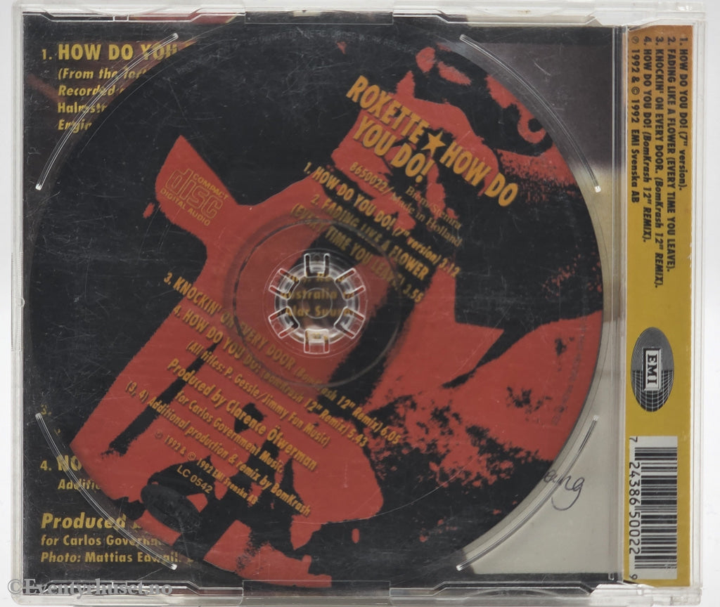 Roxette. 1994. How Do You Do! (BomKrash Remix). CD singel