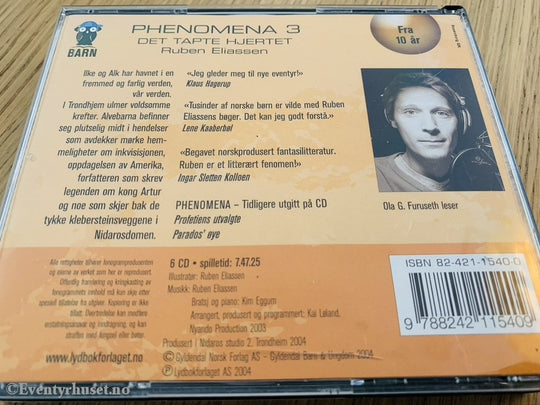 Ruben Elliassen. Phenomena - Det Tapte Hjertet (Bok 3). Lydbok På 6 Cd.