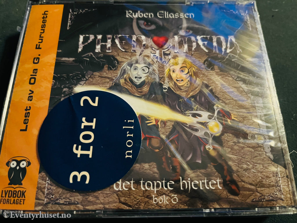 Ruben Elliassen. Phenomena - Det Tapte Hjertet (Bok 3). Lydbok På 6 Cd. Ny I Plast!