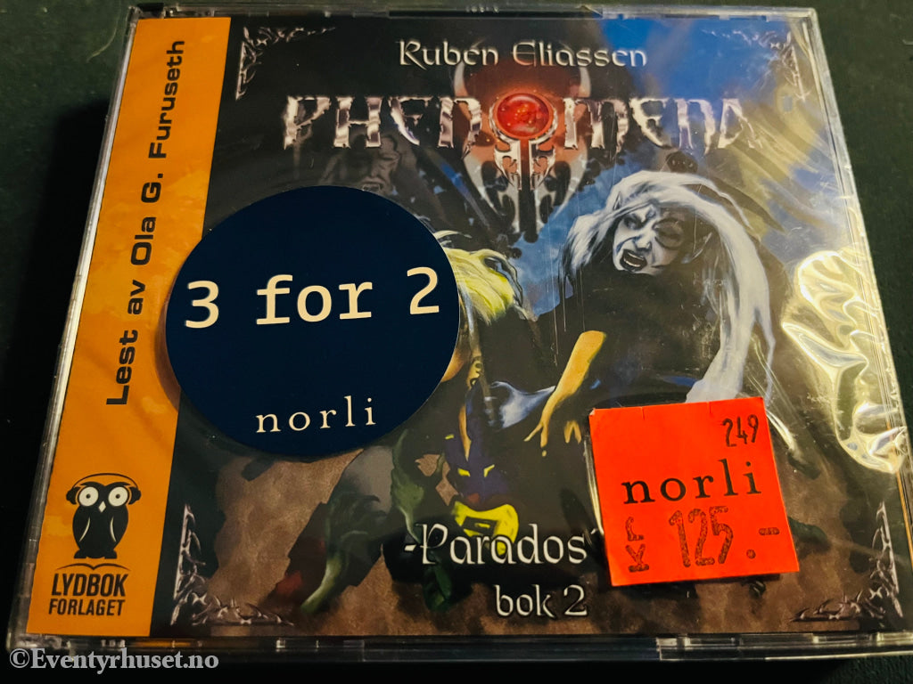 Ruben Elliassen. Phenomena - Parados’ Øya (Bok 2). Lydbok På 4 Cd. Ny I Plast!