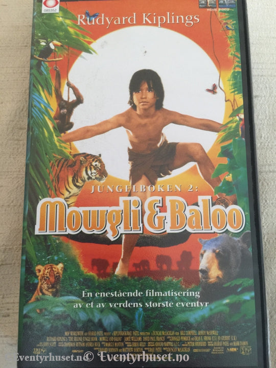 Rudyard Kiplings Jungelboken 2: Mowgli & Baloo. 1995. Vhs. Vhs