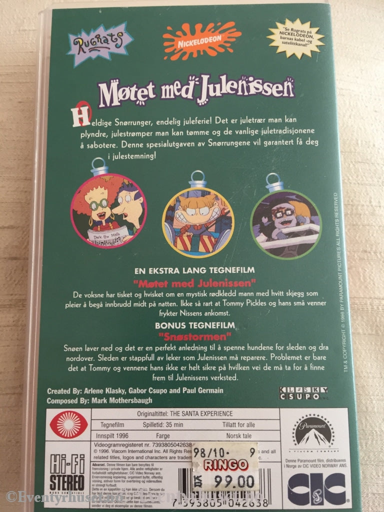 Rugrats. Møtet Med Julenissen. 1996. Vhs. Vhs