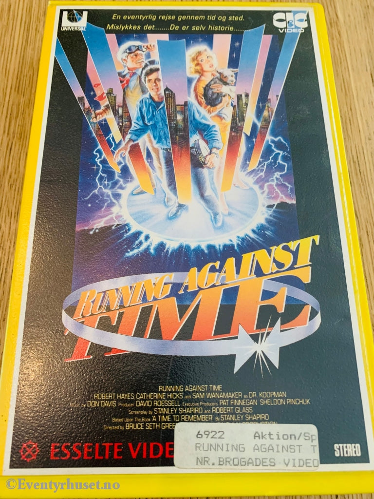 Running Against Time. 1990. Vhs Big Box.