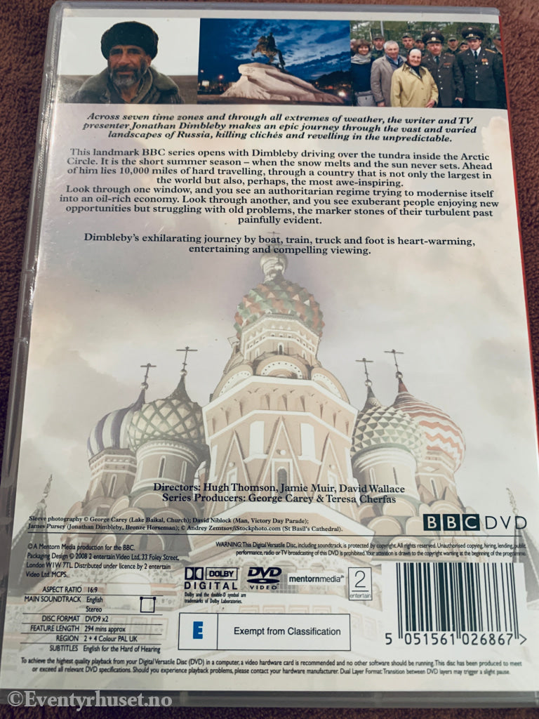 Russia: A Journey with Jonathan Dimbleby. DVD.