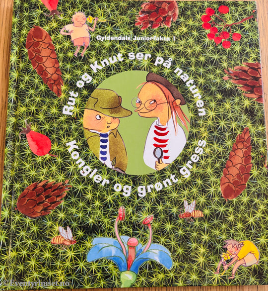 Gyldendal forlag, 2005, Rut og Knut ser på naturen: Kongler og grønt gress. Bok Walt Disney Home Video