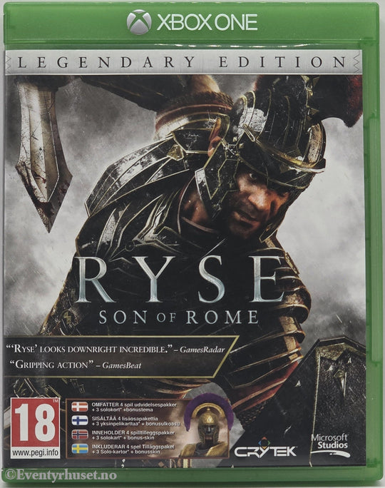 Ryse: Son of Rome Legendary Edition . Xbox One.