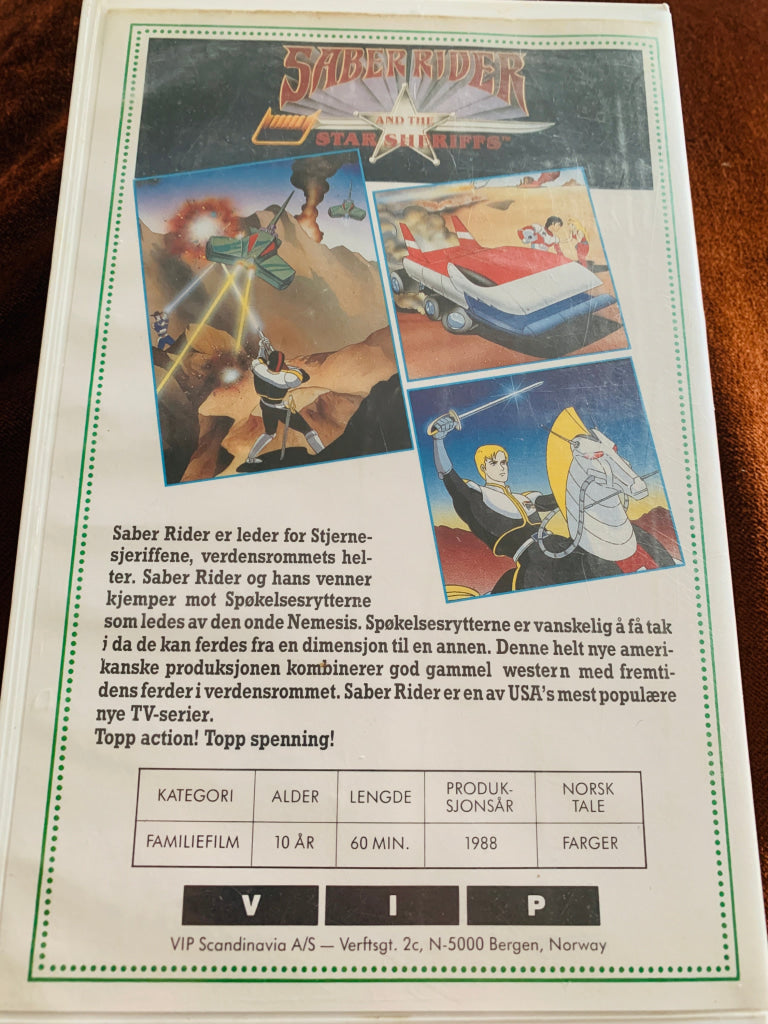 Saber Rider. 1988. VHS Big Box. VHS Big Box